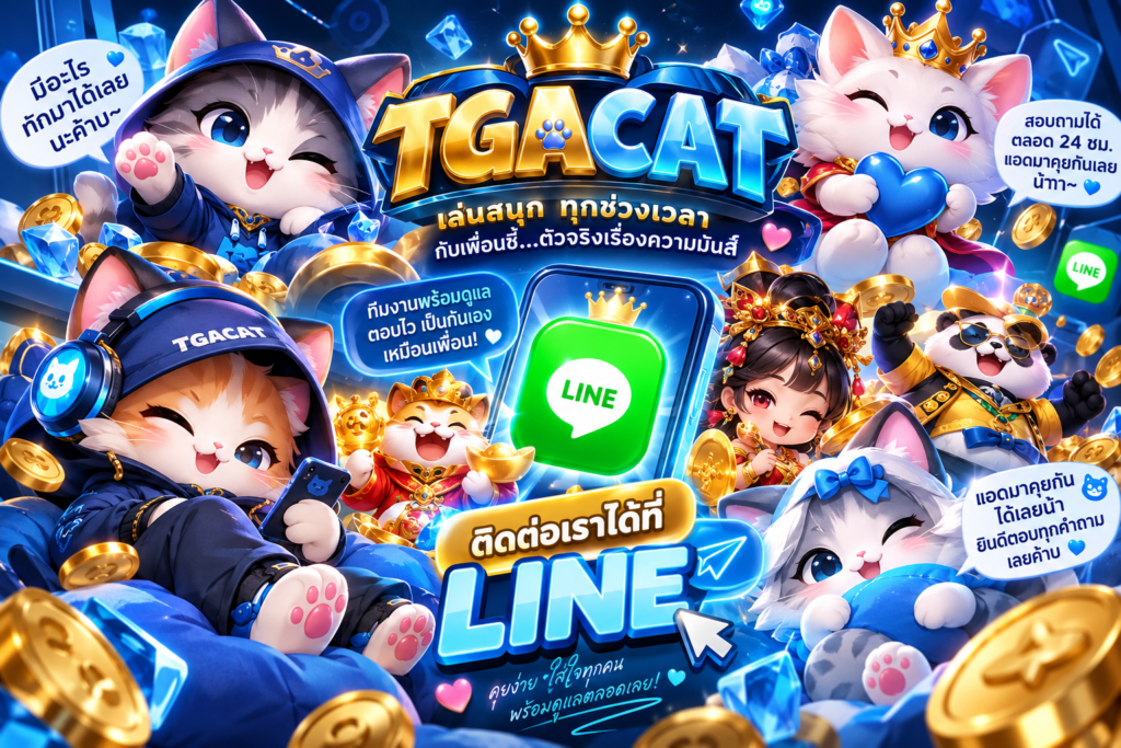 TGACAT แมวคิวท์ชวนแอดไลน์