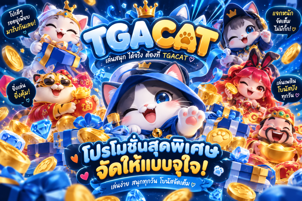 โปรโมชั่น TGACAT สนุก แจกหนัก โบนัสจัดเต็ม